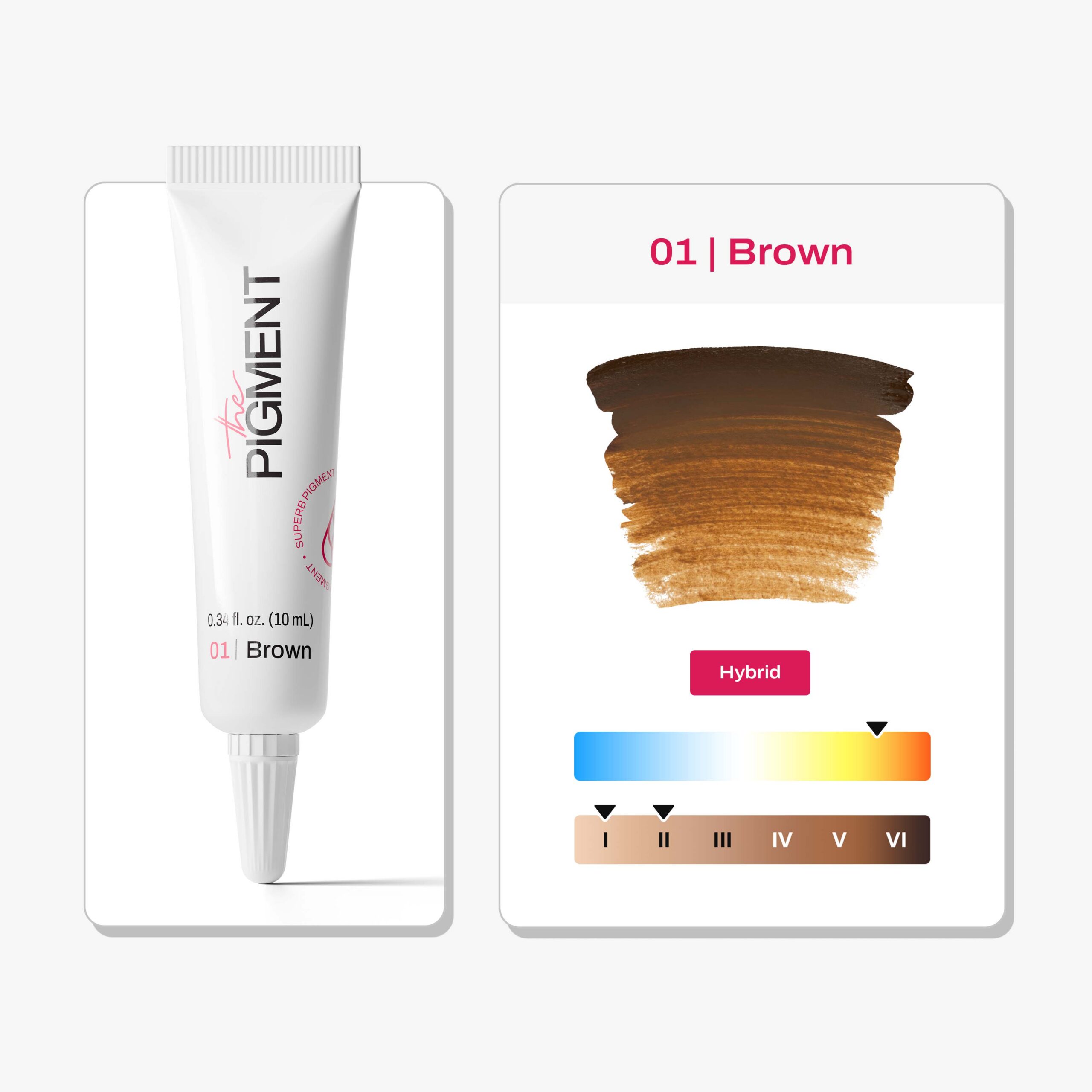 Microblading Pigment - Brown 1 - 10ml – Obrázok 2