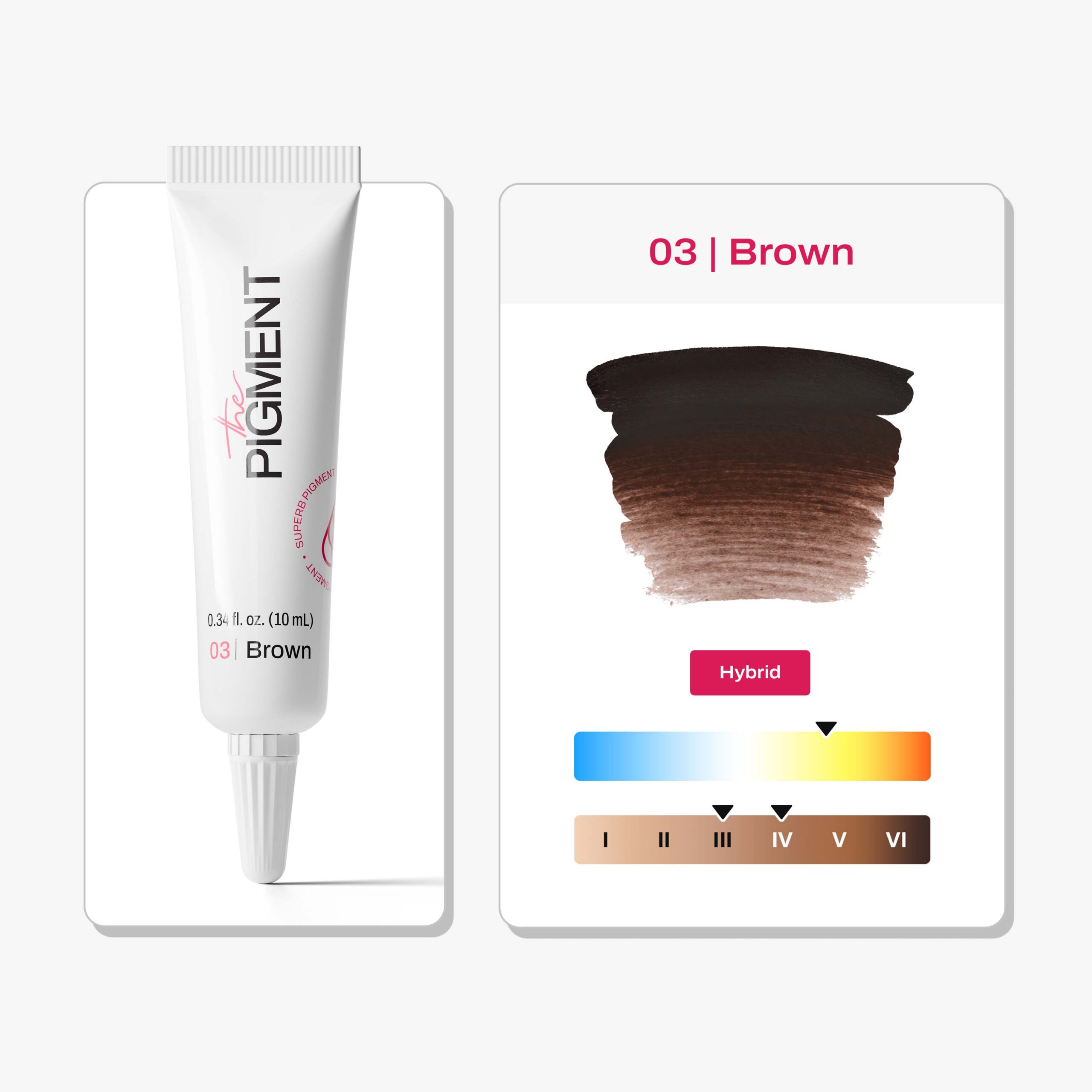 Microblading Pigment - Brown 3 - 10ml – Obrázok 2